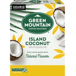 Green Mountain Coffee® Single-Serve Coffee K-Cup®, Island Coconut, Carton Of 24