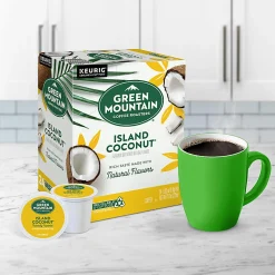 Green Mountain Coffee® Single-Serve Coffee K-Cup®, Island Coconut, Carton Of 24