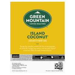 Green Mountain Coffee® Single-Serve Coffee K-Cup®, Island Coconut, Carton Of 24