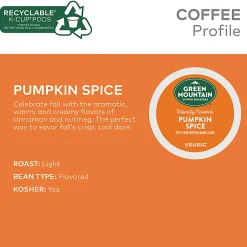 Green Mountain Coffee® Single-Serve Coffee K-Cup® Pods, Pumpkin Spice, Carton Of 24