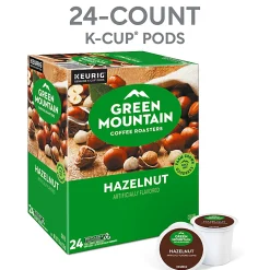 Green Mountain Coffee® Single-Serve Coffee K-Cup® Pods, Hazelnut, Carton Of 24