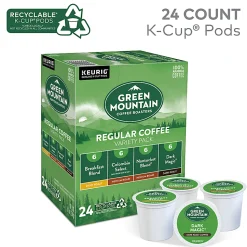 Green Mountain Coffee® Single-Serve Coffee K-Cup® Pods, Decaffeinated, French Vanilla, Carton Of 24
