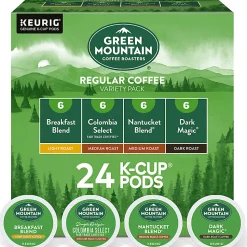Green Mountain Coffee® Single-Serve Coffee K-Cup®, Regular Variety Pack, Carton Of 24