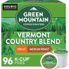 Green Mountain Coffee® Single-Serve Coffee K-Cup®, Decaffeinated, Vermont Country Blend®, Carton Of 96, 4 x 24 Per Box