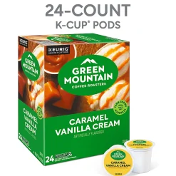 Green Mountain Coffee® Single-Serve Coffee K-Cup® Pods, Caramel Vanilla Cream, Carton Of 24