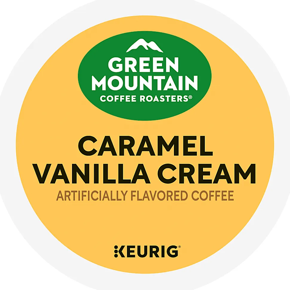 Green Mountain Coffee® Single-Serve Coffee K-Cup® Pods, Caramel Vanilla Cream, Carton Of 24
