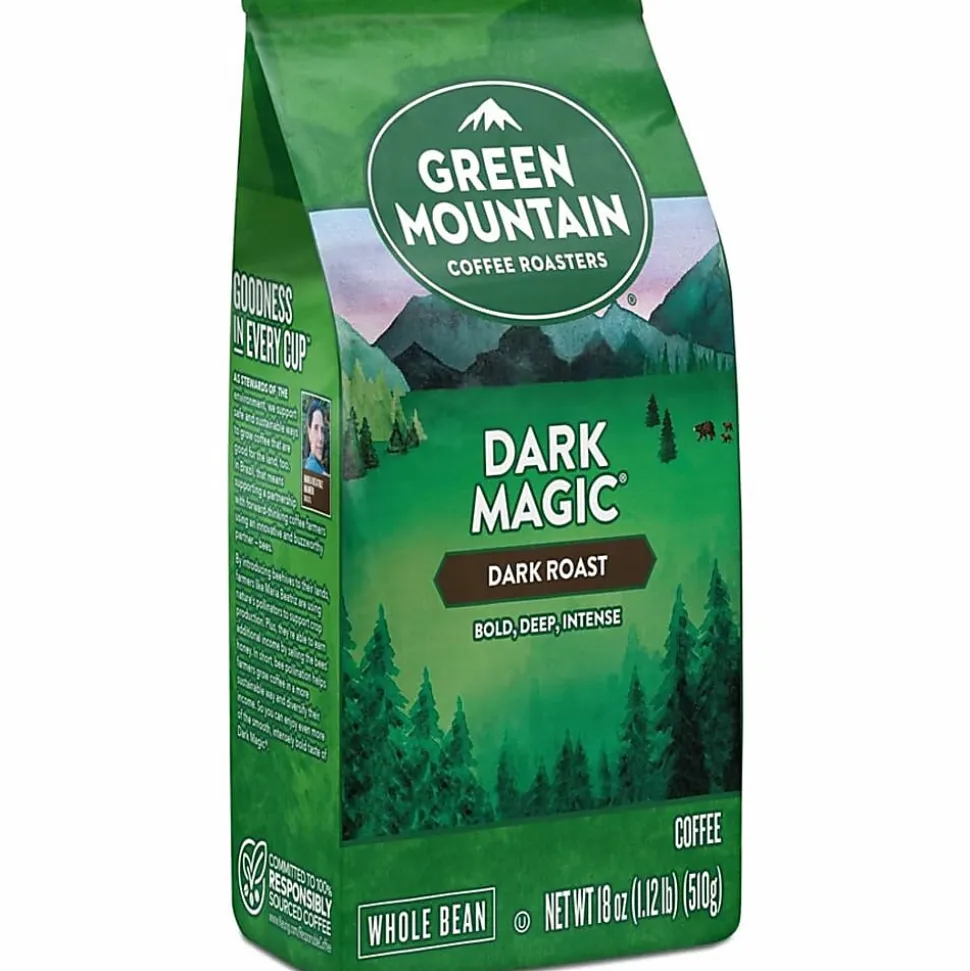 Green Mountain Coffee® Whole Bean Coffee, Dark Roast, Dark Magic®, 18 Oz Per Bag