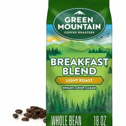 Green Mountain Coffee® Whole Bean Coffee, Breakfast Blend, 18 Oz Per Bag