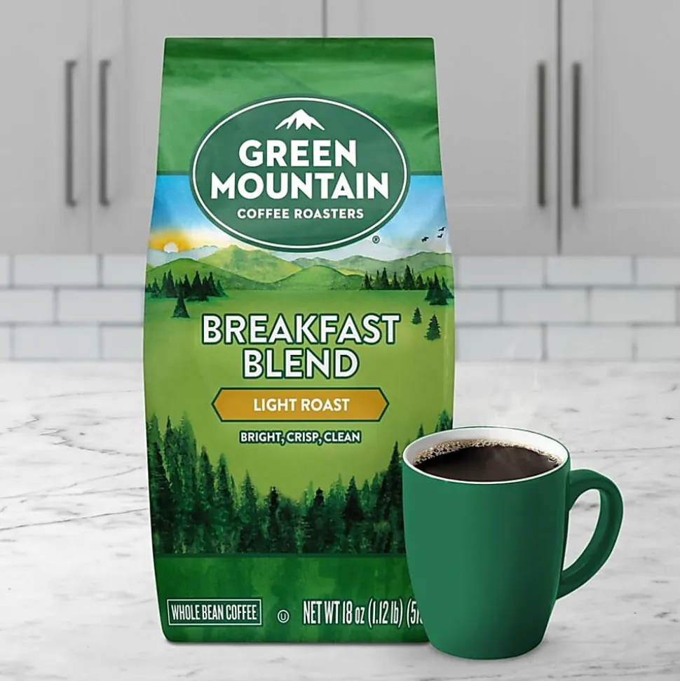 Green Mountain Coffee® Whole Bean Coffee, Breakfast Blend, 18 Oz Per Bag