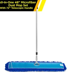 Gritt Commercial All-In-One Microfiber Dust Mop Set With 72