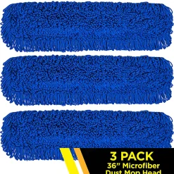Gritt Commercial Microfiber Looped Dust Mop Pad Head, 36