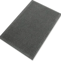 Guardian Floor Protection EcoGuard Floor Mat - Indoor, Outdoor, Carpeted Floor, Hard Floor - 36" x 24"- Rectangular - Rubber - Charcoal - 1 Each