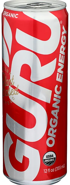 Guru Organic Energy Drinks, Original, 12 Oz, Total Qty 24