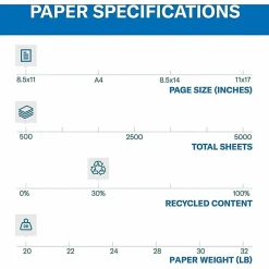 Hammermill® Colors Color Multi-Use Printer & Copy Paper, 10 Reams, Salmon, Letter (8.5" x 11"), 5000 Sheets Per Case, 20 Lb