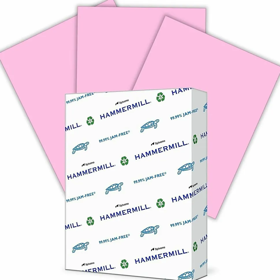 Hammermill® Colors Color Multi-Use Printer & Copy Paper, 10 Reams, Pink, Letter (8.5" x 11"), 5000 Sheets Per Case, 20 Lb
