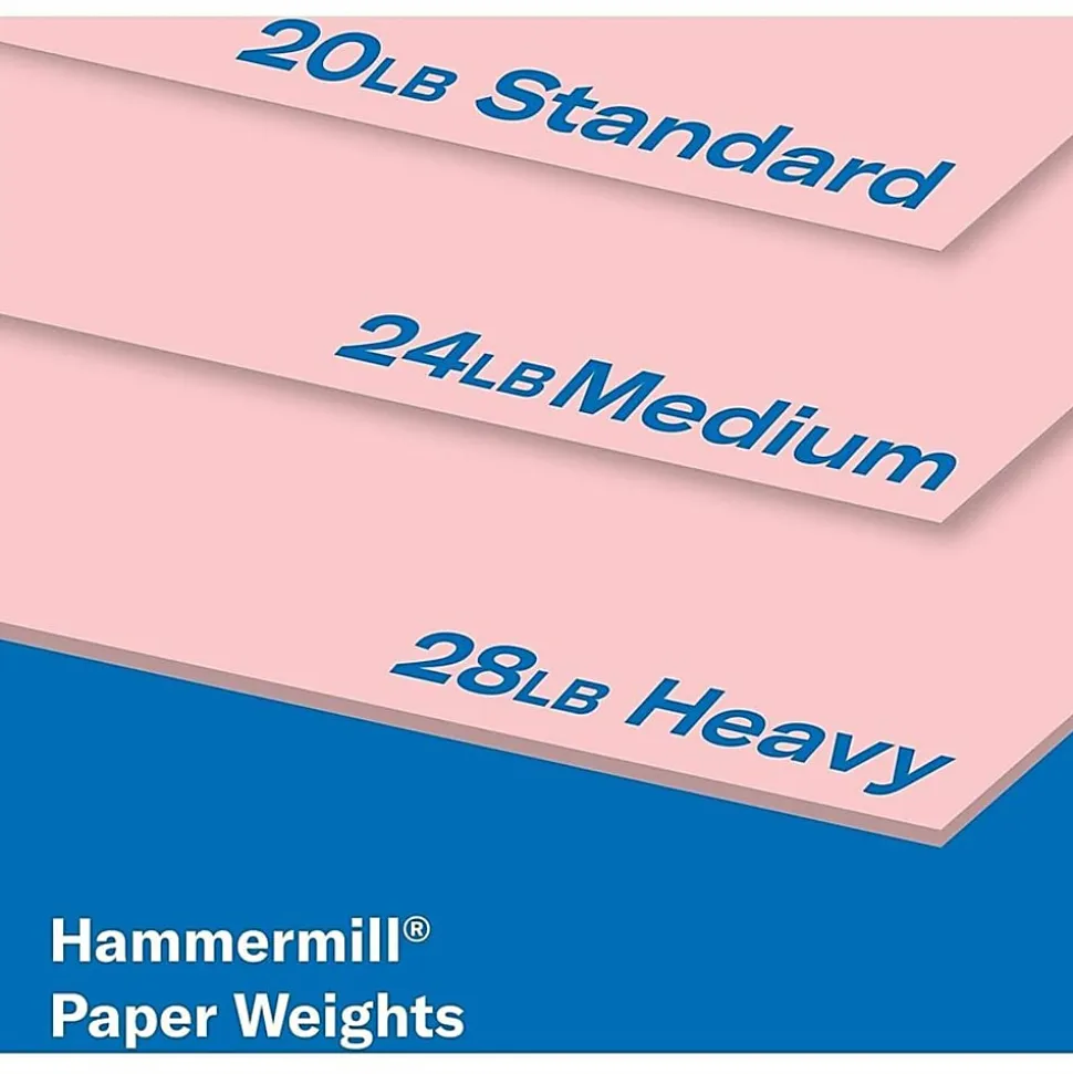Hammermill® Colors Color Multi-Use Printer & Copy Paper, 10 Reams, Pink, Letter (8.5" x 11"), 5000 Sheets Per Case, 20 Lb