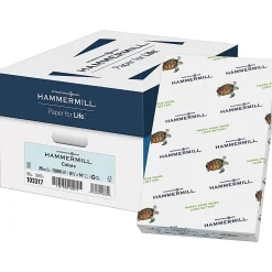 Hammermill® Colors Printer & Copy Paper, 10 Reams, Blue, Legal (8.5" x 14"), 5000 Sheets Per Case, 20 Lb
