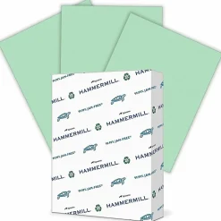 Hammermill® Colors Recycled Copy Paper, 10 Reams, Green, Letter (8.5
