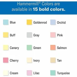 Hammermill® Colors Recycled Copy Paper, 10 Reams, Green, Letter (8.5