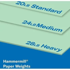 Hammermill® Colors Recycled Copy Paper, 10 Reams, Green, Letter (8.5
