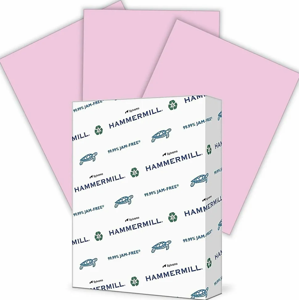 Hammermill® Multi-Use Color Copy Paper, 10 Reams, Lilac, Letter (8.5" x 11"), 5000 Sheets Per Case, 20 Lb