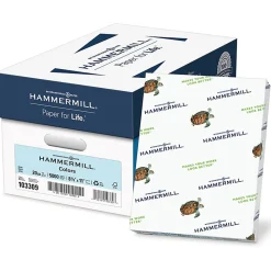 Hammermill® Multi-Use Color Copy Paper, 10 Reams, Blue, Letter (8.5