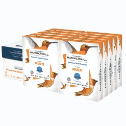 Hammermill® Premium Multi-Use Printer & Copy Paper, 10 Reams, White, Letter (8.5" x 11"), 5000 Sheets Per Case, 20 Lb, 97 Brightness