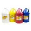 Handy Art Little Masters Washable Tempera Paint Kit, 4 Gallons, White/Yellow/Red/Blue