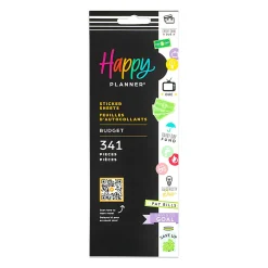 Happy Planner Budget Financial Sticker Pack, Multicolor, 8 Sticker Sheets, 341 Total Stickers