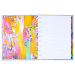 Happy Planner Classic Disc Bound Notebook, 7" x 9-1/4", Dotted Rule, 60 Sheets, Bright & Brushy