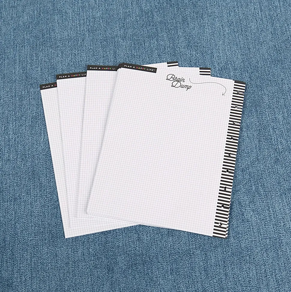 Happy Planner Classic Filler Paper, 40 Sheets, 7" x 9-1/4", Daily