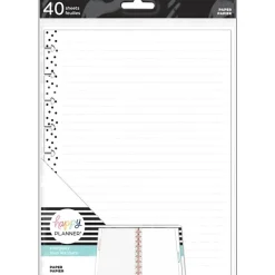 Happy Planner Classic Filler Paper, 40 Sheets, 7" x 9-1/4", Simple Dots