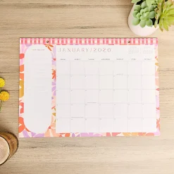 2026 Happy Planner 12-Month Desk Calendar, 12” x 17”, Sunlit Floral, January To December, CD00203002