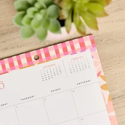 2026 Happy Planner 12-Month Desk Calendar, 12” x 17”, Sunlit Floral, January To December, CD00203002