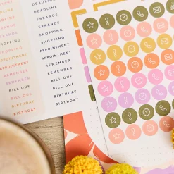 2026 Happy Planner 12-Month Desk Calendar, 12” x 17”, Sunlit Floral, January To December, CD00203002