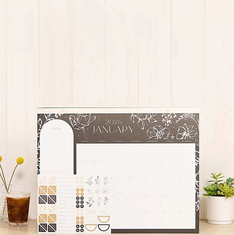 2026 Happy Planner 12-Month Desk Calendar, 22” x 17”, Mod Silhouette, January To December, CD00212003