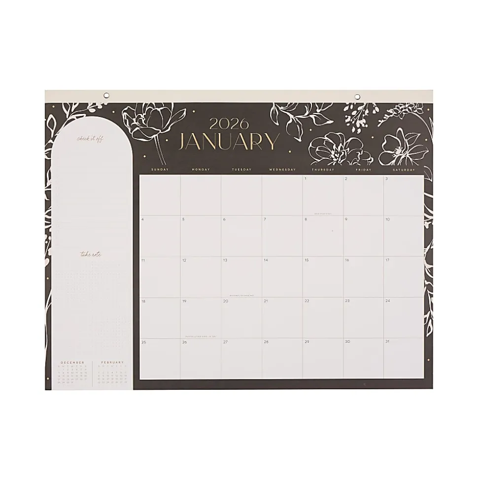 2026 Happy Planner 12-Month Desk Calendar, 22” x 17”, Mod Silhouette, January To December, CD00212003
