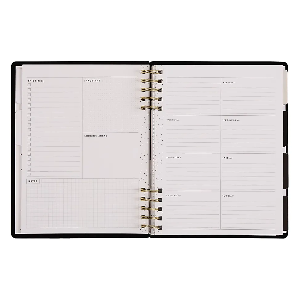 2025 Happy Planner Monthly/Weekly Classic Customizable Spiral Planner, 7" x 9-1/4", Cosmic Plans, Undated, PZ0018C001