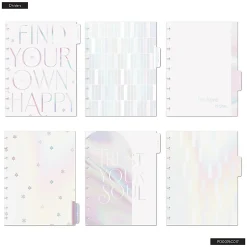 2026 Happy Planner Monthly/Weekly Classic Disc Bound Planner, 7" x 9-1/4", Opal Aura, January To December, PD0076C014