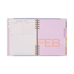 2026 Happy Planner Monthly/Weekly Classic Customizable Twin Loop Planner, 7" x 9-1/4", Minimal Months, January To December, PZ0017C008