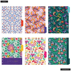 2026 Happy Planner Monthly/Weekly Classic Dated Disc Bound Planner, 7" x 9-1/4", Flower Burst Pink, January To December, PD0076C018