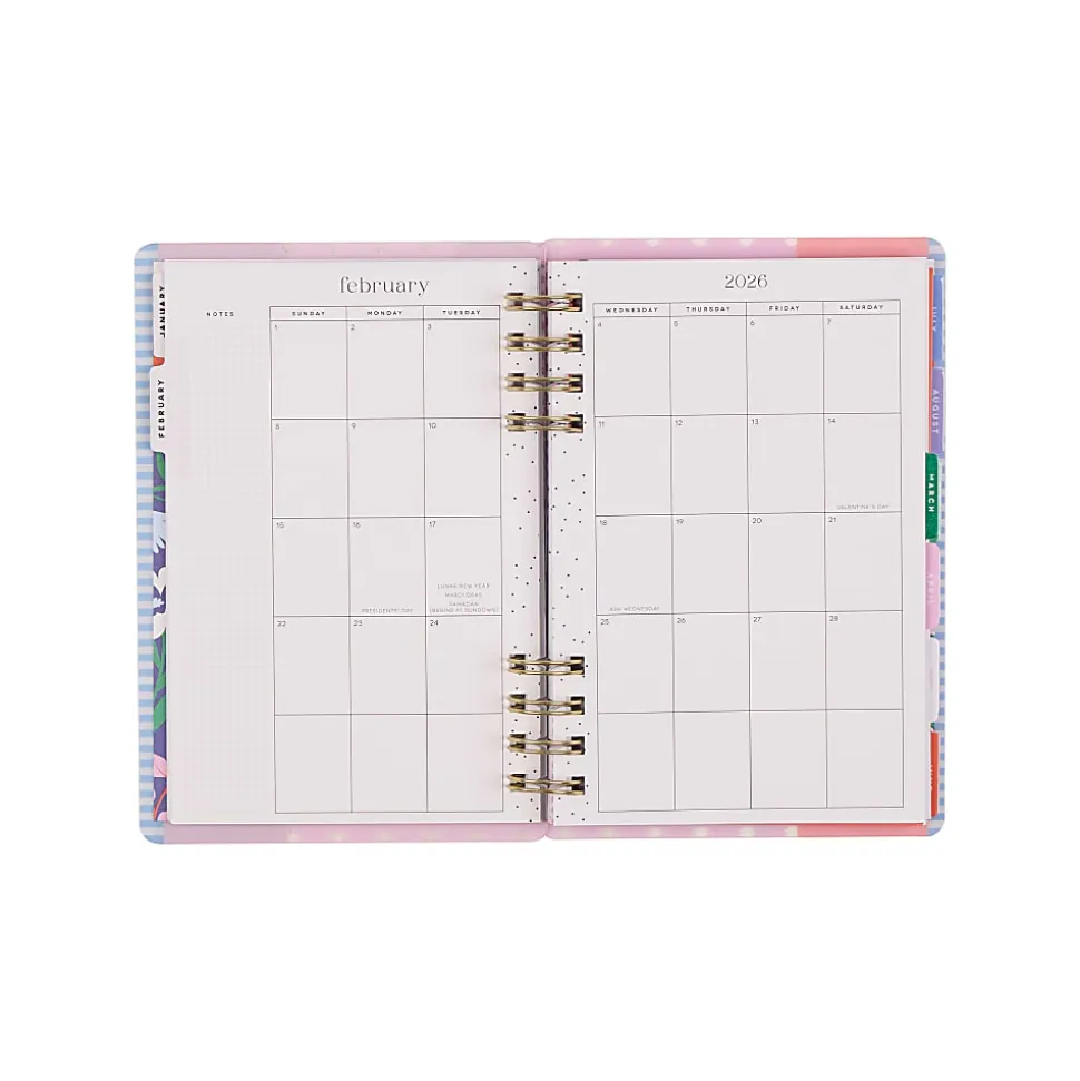 2026 Happy Planner Monthly/Weekly Mini Customizable Twin Loop Planner, 4-5/8" x 7", Color Beat, January To December, PZ0019M003