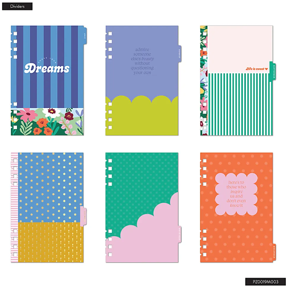 2026 Happy Planner Monthly/Weekly Mini Customizable Twin Loop Planner, 4-5/8" x 7", Color Beat, January To December, PZ0019M003