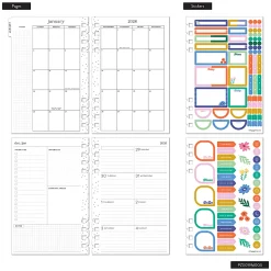 2026 Happy Planner Monthly/Weekly Mini Customizable Twin Loop Planner, 4-5/8