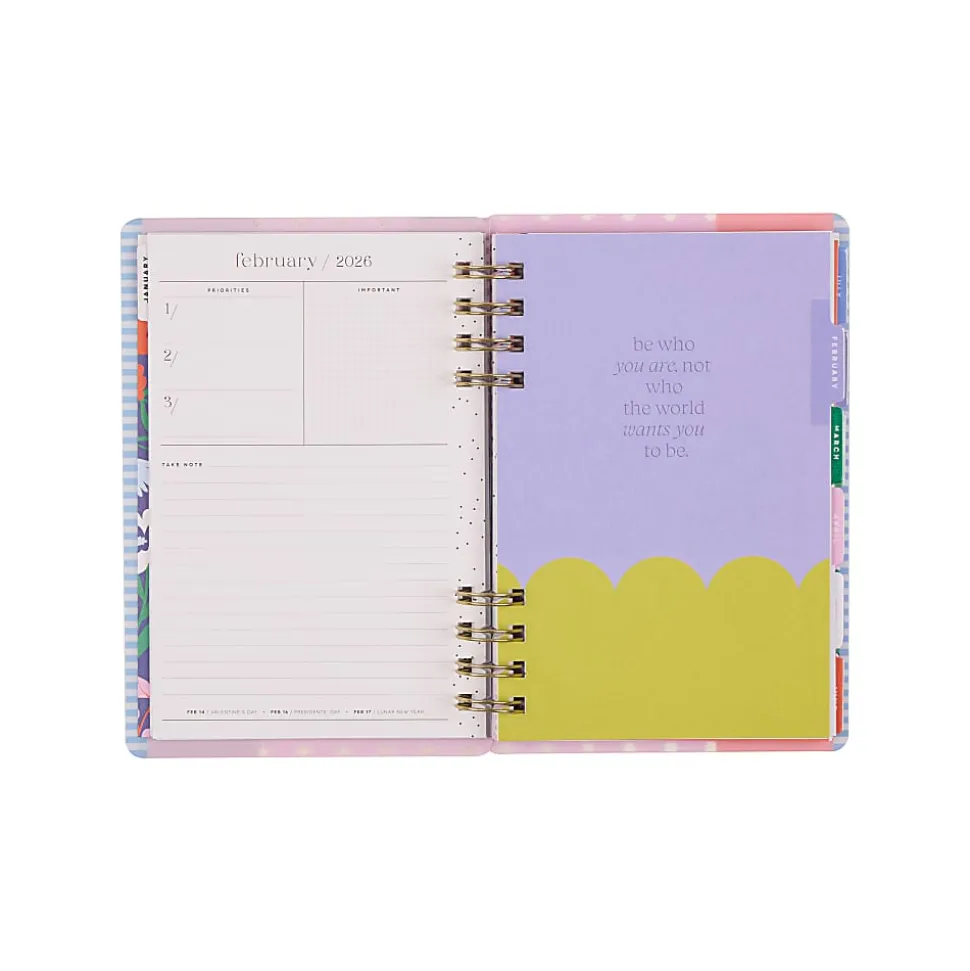 2026 Happy Planner Monthly/Weekly Mini Customizable Twin Loop Planner, 4-5/8" x 7", Color Beat, January To December, PZ0019M003
