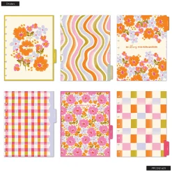 Happy Planner Monthly/Weekly Classic Disc-Bound Planner, 7" x 9-1/4", Sunshine Blooms, July 2026 to June 2027, Total Quantity 1