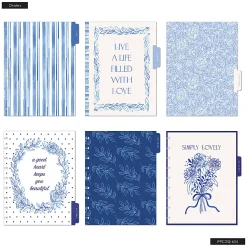 Happy Planner Monthly/Weekly Classic Disc-Bound Academic Planner, 7" x 9-1/4", Cottage Blues, July 2026 to June 2027, Total Quantity 1