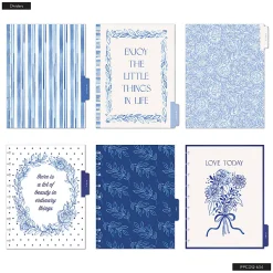 Happy Planner Monthly/Weekly Classic Disc-Bound Academic Planner, 7" x 9-1/4", Cottage Blues, July 2026 to June 2027, Total Quantity 1