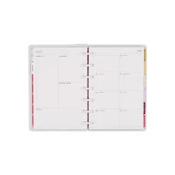 Happy Planner Monthly/Weekly Mini Disc-Bound Academic Planner, 4-5/8" x 7", Sunshine Blooms, July 2026 to June 2027, Total Quantity 1
