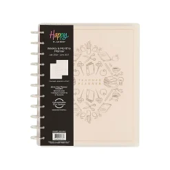 2026-2027 Happy Planner Monthly/Weekly Big Disc-Bound Teacher Planner, 8-1/2